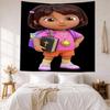 Dora Explorer Wall Decor Tapestry Art For Pet Memorial Birthdaywedding Party Backdrop Family Gift