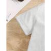 European Size Boys Round-neck Short-sleeved T-shirt with Dog Wearing Sunglasses Pattern Print