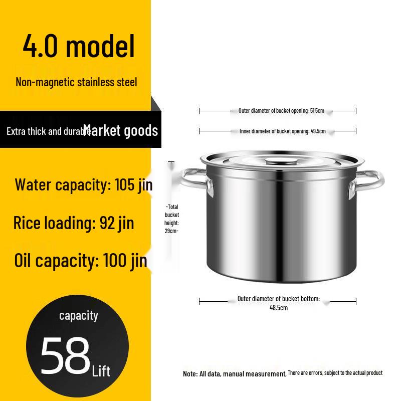JPHZNB Thickened Stainless Steel Multi-Purpose Cooking Pot