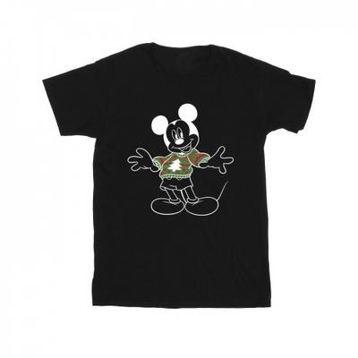 Mens Mickey Mouse Xmas Jumper T-Shirt