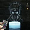 Anime Cartoon Character LED Night Light with Remote Control for Decorative Projection and Bedside Ambiance, Perfect Birthday Gift.