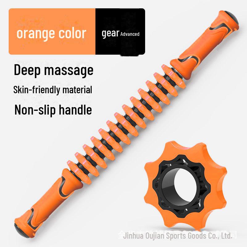 

Йога-роллер для глубокого массажа тканей для женщин оранжевый