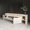 Meuble TV En Bois "Beliz" - 192 X 37 X 53 Cm - Travertin
