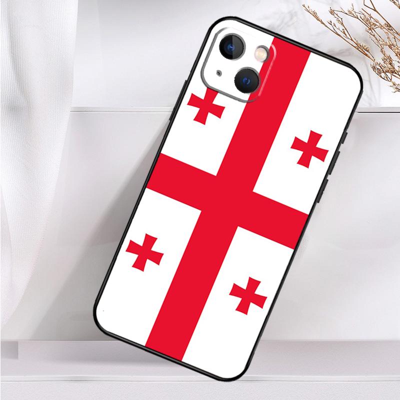 

Чехол Georgia Grunge Flag для iPhone 14 16 15 Pro Max 11 12 13 Mini 7 8 Plus X XR XS MAX, мягкий противоударный чехол iPhone 15 Plus