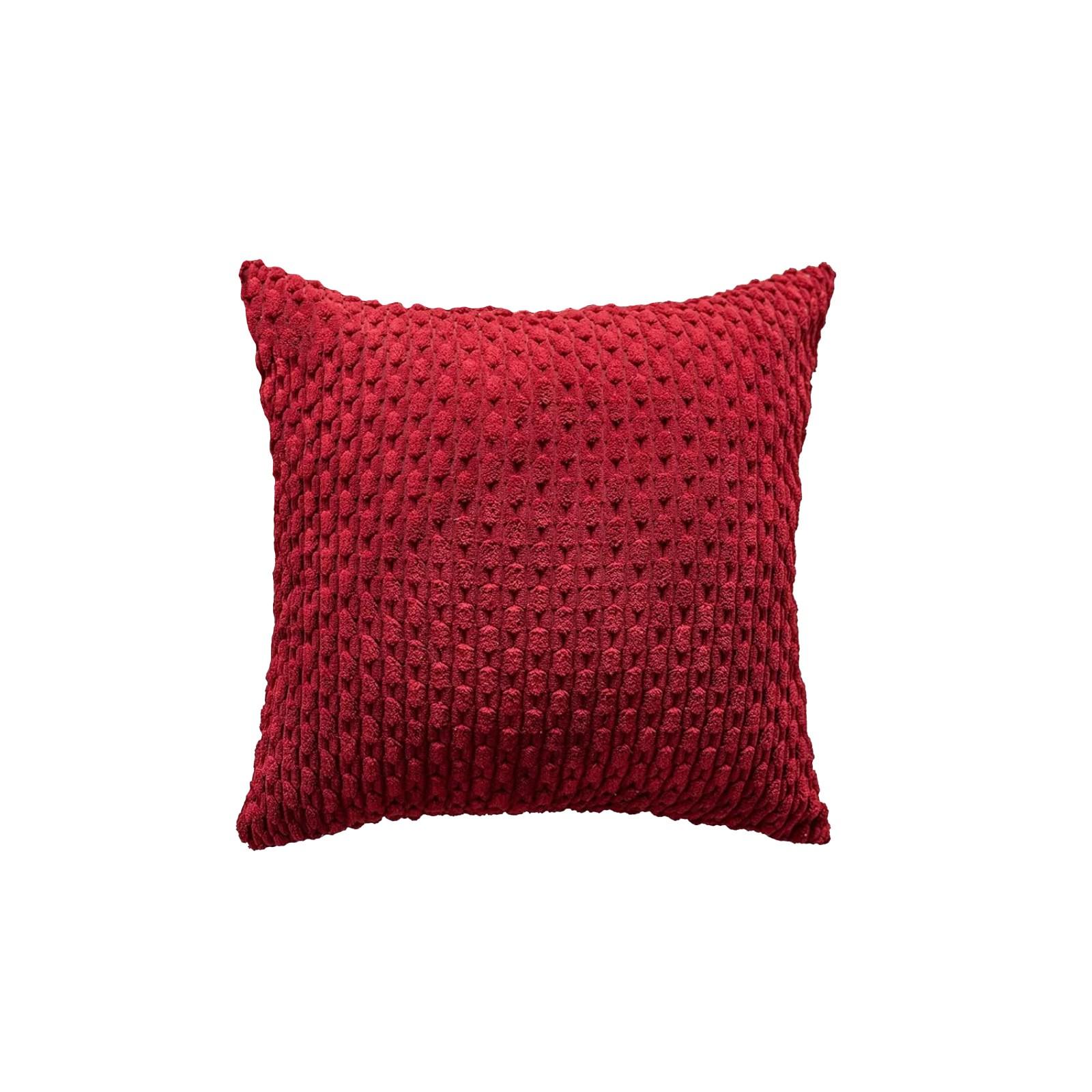 

24*24 дюйма наволочка однотонная домашняя подушка на талию чехол One Size красный