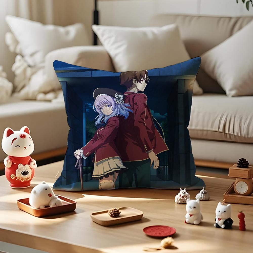 

аниме C-класс элиты наволочка шелковистый короткий плюш с невидимой молнией пылезащитный чехол на подушку для дивана для домашнего декора 12x12Inch