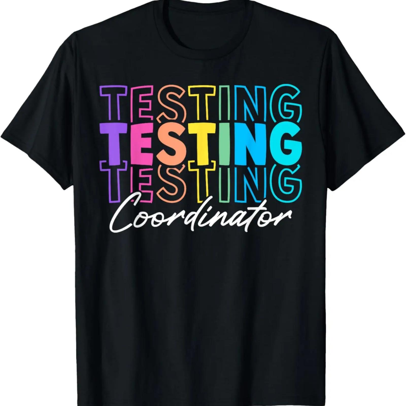 

School Testing Coordinator Job Appreciation T-Shirt XXXXXL чорний
