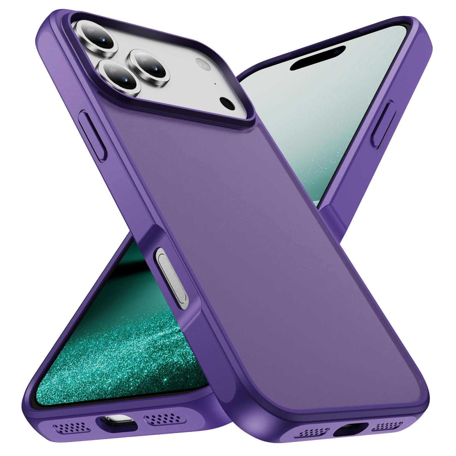 

Для IPhone17 ProMax 2.5мм Акриловий Приємний на дотик, Зносостійкий, Протиударний, Захисний чохол для телефону від відбитків пальців For iPhone11