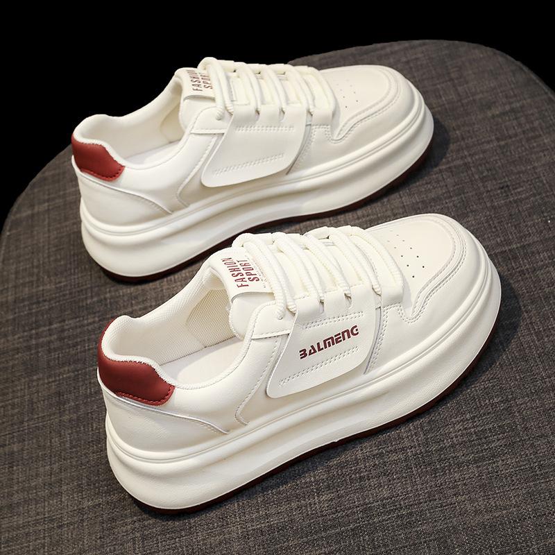 Thick-soled Little White Shoes Women's 2025 New Autumn Women's Shoes Increase the Versatility of Casual Board Shoes