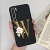 For OPPO A91 F15 Reno3 Phone Case Couple A-Z 26Letter Anti Drop Soft Silicone Matte Back Cover For OPPO A 91 F 15 Reno 3 Bumper