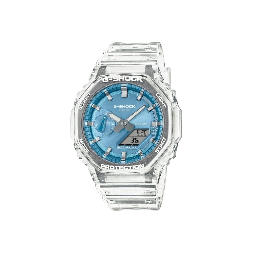 Casio G-Shock GA-2100BM-7A2 Analog-Digital Watch Clear Sky Blue Skeleton Men s
