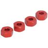4pcs 5mm to 12mm Combiner Wheel Hub Hex Adapter Accessory for WPL D12 1 10 RC TrucksRed