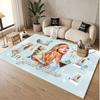 Custom Name Crystal Velvet Rug,Sabrina Carpenter Comfortable Anti Slip Floor Mat For Room Decoration