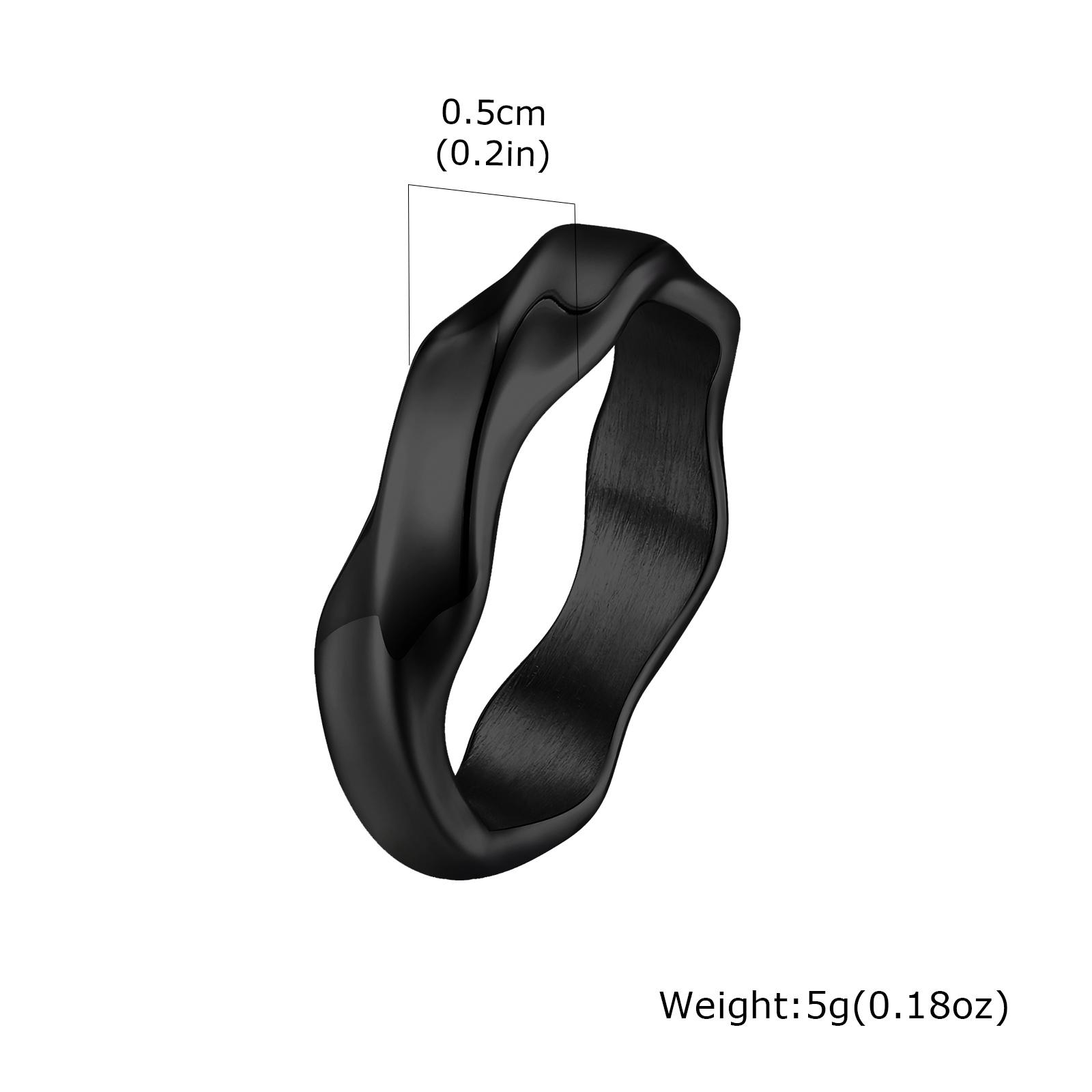 

Classic Mobius Rings for Men Boys,Waterproof Stainless Steel Twist Finger Band,Vintage Love Eternity Jewelry Gift for Him Boys 12