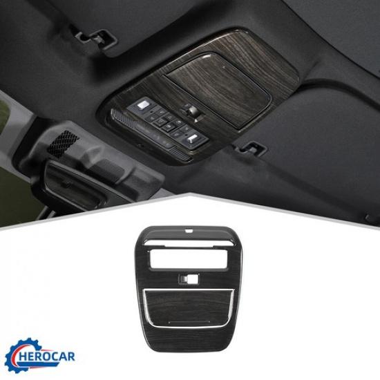 Car Roof Reading Light Lamp Panel Trim Cover For Ford F150 21+ Black Wood Grain