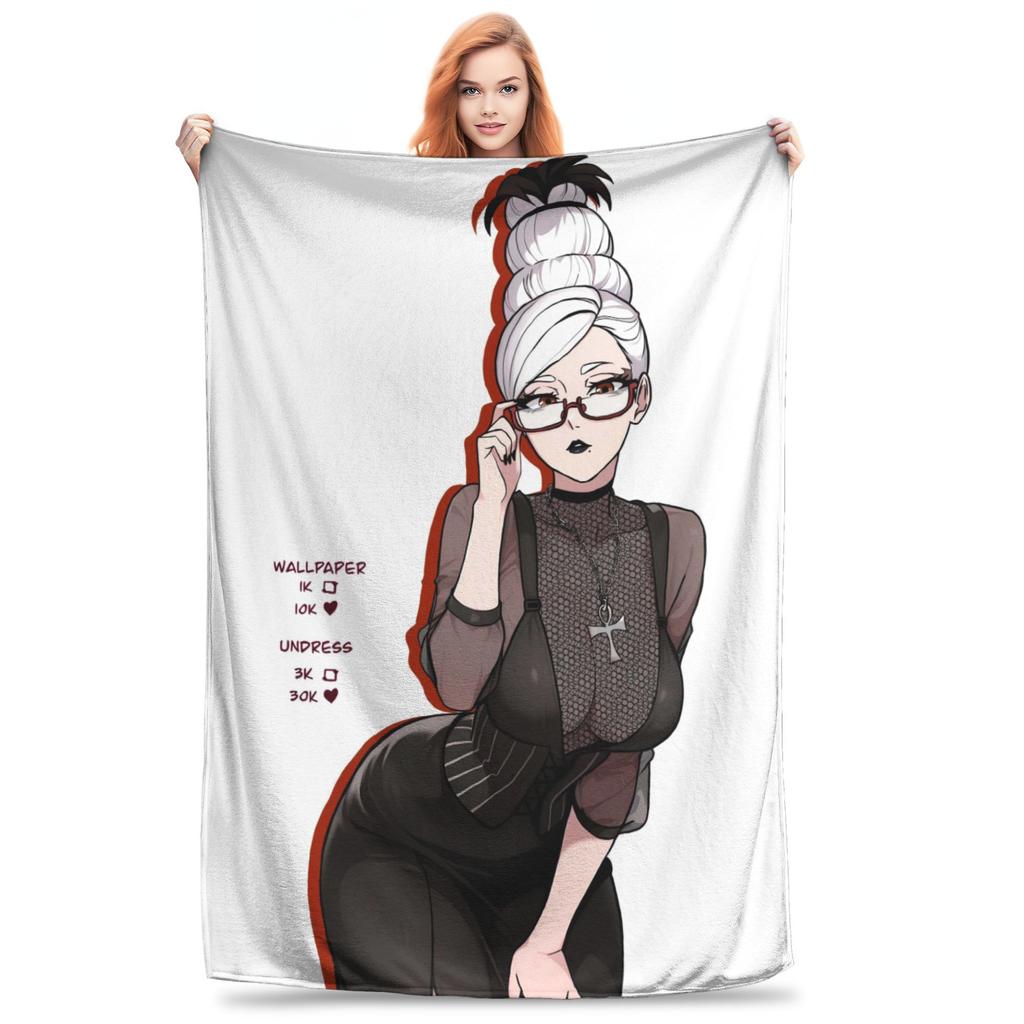 Seiko Ayase Dandadan Weiche Warme Decke Kinder Plüsch Überwurfdecke Muster Sofa Sessel Flanell Tagesdecke Schlafsofa Abdeckung