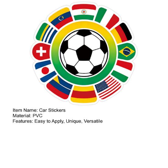 Yousheng Soccer Graffiti Sticker for Car Decorative Vinyl Decal for Laptop Luggage Waterproof Sporty Pattern Stickers for Vehicle Bumper