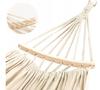 Garden Hammock Double 260 X 155 With Strong Crossbar - Natural Color