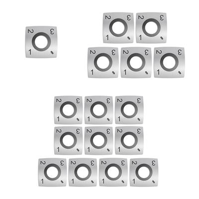 Cuchillas Cuadradas de Carburo Alta Dureza Cortadores de Torneado para Carpintería Herramientas de Corte de Carburo para Carpintería Cabezal de Cepilladora Helicoidal Espiral