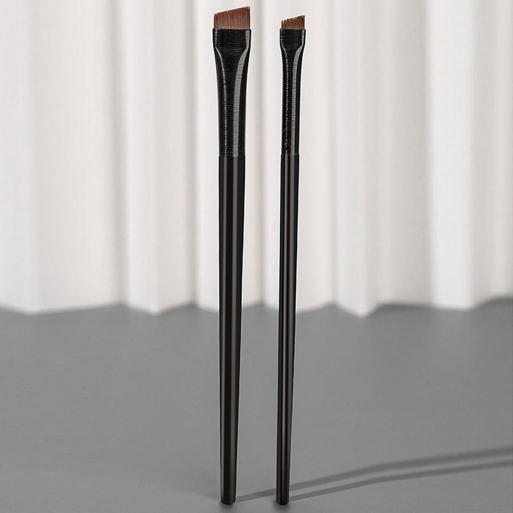 Eyeliner Brush Flat Head Fine Angled Exquisite Bristles Eyebrow Brush for Precision Makeup
