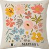 Modern Ins Style Pink Girl's Heart Pillow Case Nordic Linen Cushion Sofa Bedside Pillow