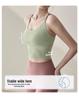 Women's Shockproof Push-Up Strappy Sports Bra - Color Block, Anti-Exposure, Perfect for Spring/Summer Fitness, Running, and Yoga.