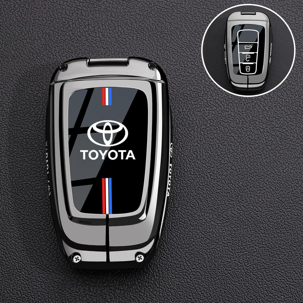 Transparent Car Key Fob Case Cover Black Key Case Shell Protector For Toyota For Sienna For Venza For Car Accessories