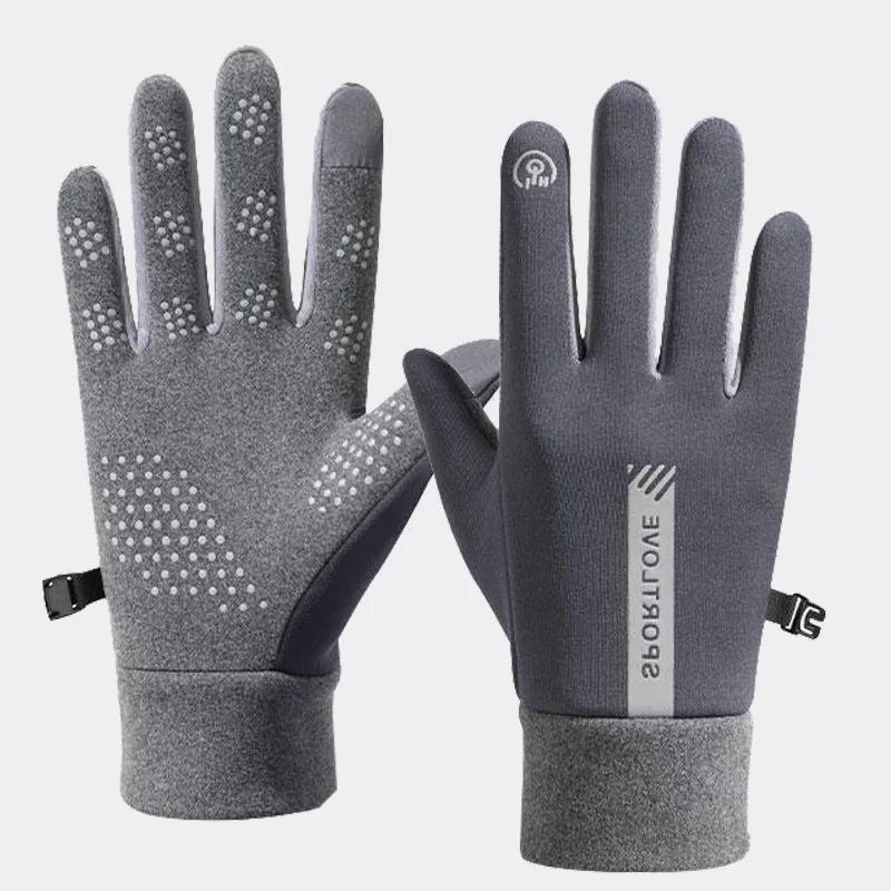 Winter Gloves for Men and Women Plus Fleece Anti-wind Screen Anti-slip Hot Selling Cycling Driving Outdoor Sports Cycling Gloves