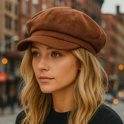 Beret Women Newsboy Cap Vintage Beret Painter Hat Women Autumn Winter Painter Solid Color Casual Octagonal Cap