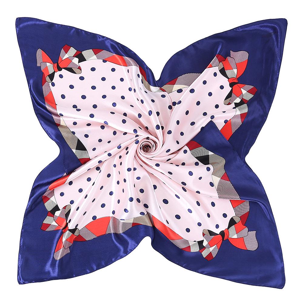 Høykvalitets luksuriøst silkeskjerf pannebånd Skjerf Halsskjerf For kvinner Kjede Silkeskjerf Dekorativt sjal for kvinner