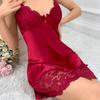 Damen S Spitze Transparent Negligé Sexy Nachtwäsche