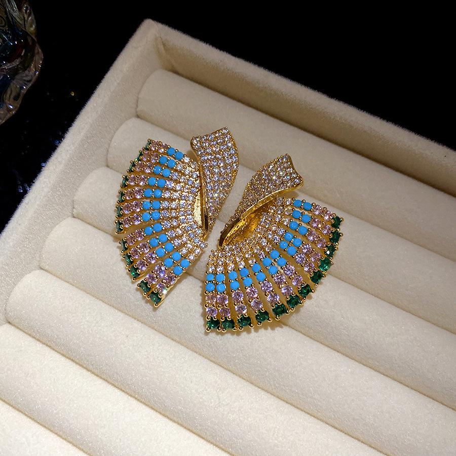 Vintage Irregular Geometric Earrings Retro Style Women Jewelry