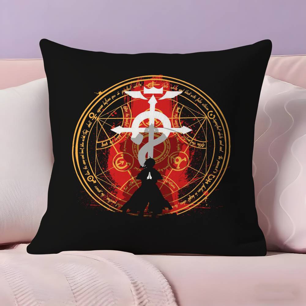 F-Fullmetal A-Alchemist Pillow Case  Ultra Soft Skin Friendly Fabric Cloud Like Comfort & Concealed Zipper