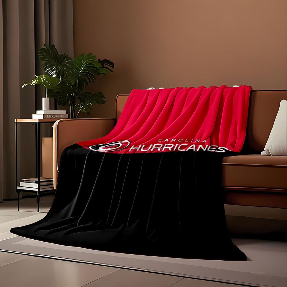 Carolina Hurricanes Logo Blanket print blanket soft and cozy perfect for the living room bed sofa or a nap,gift