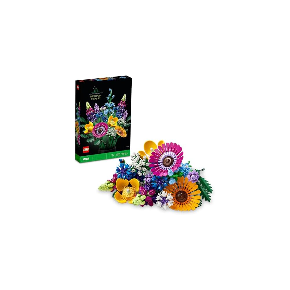 

LEGO Botanical Wildflower Bouquet Building Set 10313 Decorative Toy for Home Interior Gift for Men Women