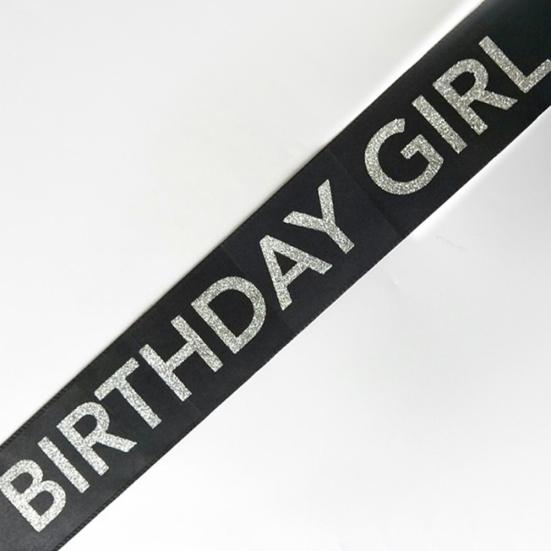 Geburtstag Mädchen Brief gedruckt Schärpe Schultergurt Gürtel Party dekorative Gefälligkeiten
