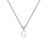 Fashion Letters A-Z Pendant Necklace for Men Women, Stainless Steel English Alphabe Chain Necklace,Fashion Punk Jewelry Men Gift