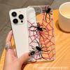 Spider Web for Apple 16/15/14/13 mobile phone case iPhone12/11PROMAX transparent protective case
