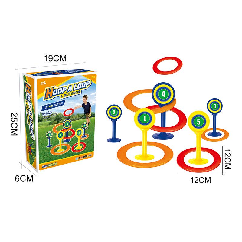 Ringwurfspiel für Kinder im Freien - Strandrasenspielzeug für Freizeit und Spaß