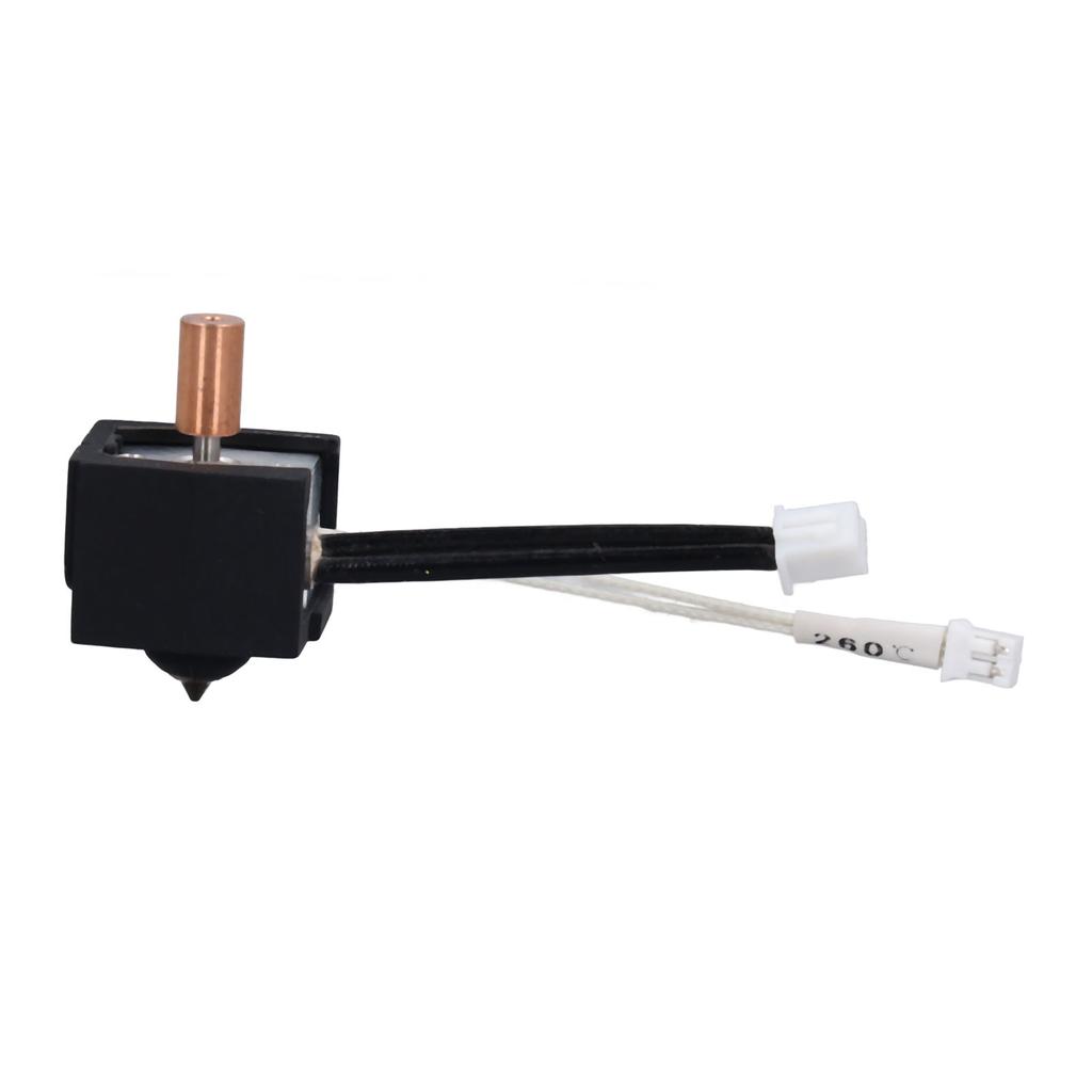 Extruder Heater Block Titanium Alloy Copper Throat Hardened Steel Nozzle High Precise Thermistor for