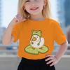 Duck In Frog Hat Cartoon Tshirts for Girl Boy Cute Duck Graphic Casual Tops Kawaii Animal Tee Cute Duck Design Toddler Wear