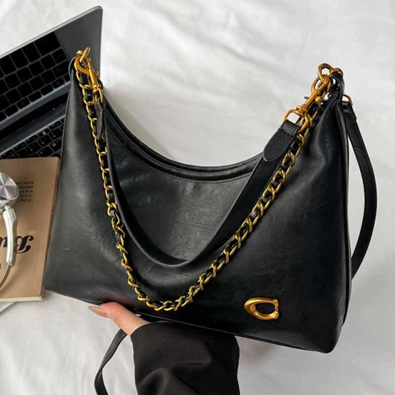 Premium chain small bag women's 2025 new retro niche design stray bag commuter shoulder messenger bag tide