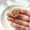 Brooch Pin Hollow 3D Football Design Lightweight Zinc Alloy Pin Coats Suits Sweaters Dresses Badge Sports Team Collection Jewelry Gift