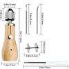 Leather Sewing Machine Kit with Handheld Sewing Machine, Two Needles, Three Shoe Threads In Black White Brown for Leather DIY