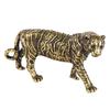 Vintage Style Brass Figurines Statue Featuring For Tiger Handmade Copper Miniature Decorative Model for Home Display