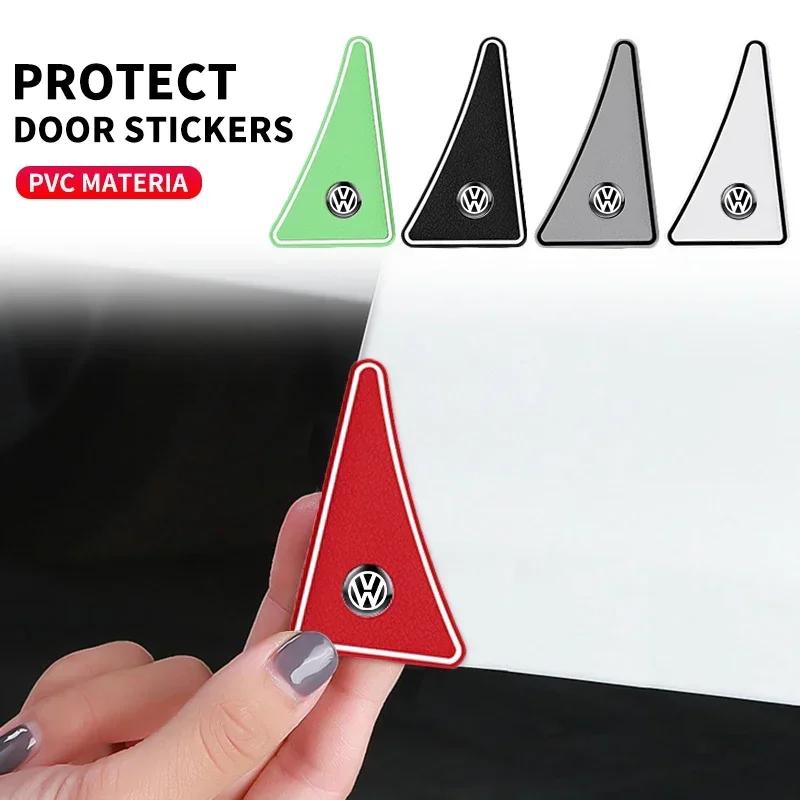 For Volkswagen VW Car styling Silicone Car Door Corner Anti-collision Cover Sticker For Volkswagen VW GTI Rline R Golf Amarok Ph