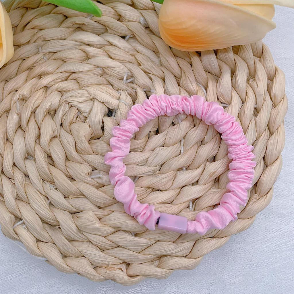 Cream High-Elastic DIY Hair Tie with Adhesive Accessories
