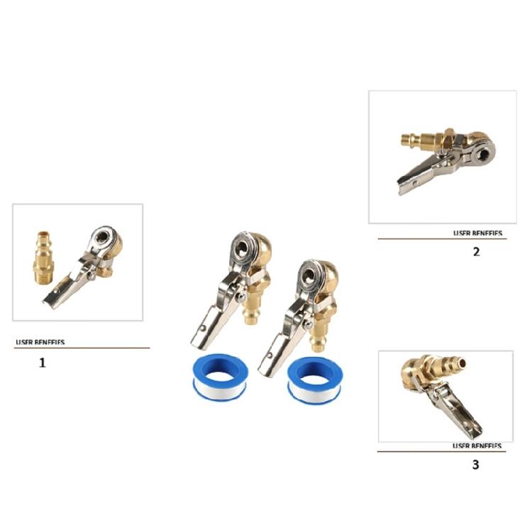 1Pc/2Pcs Tyre Inflator Fitting Tire Air Chuck Hose End with Barb Connector