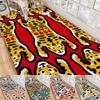 Verspielte nordische Tigerprint Fußmatte - Cartoon-Stil Fußabtreter für Badezimmer Toilette Schlafzimmer Hotel Heimdekoration Leicht zu reinigen Mode