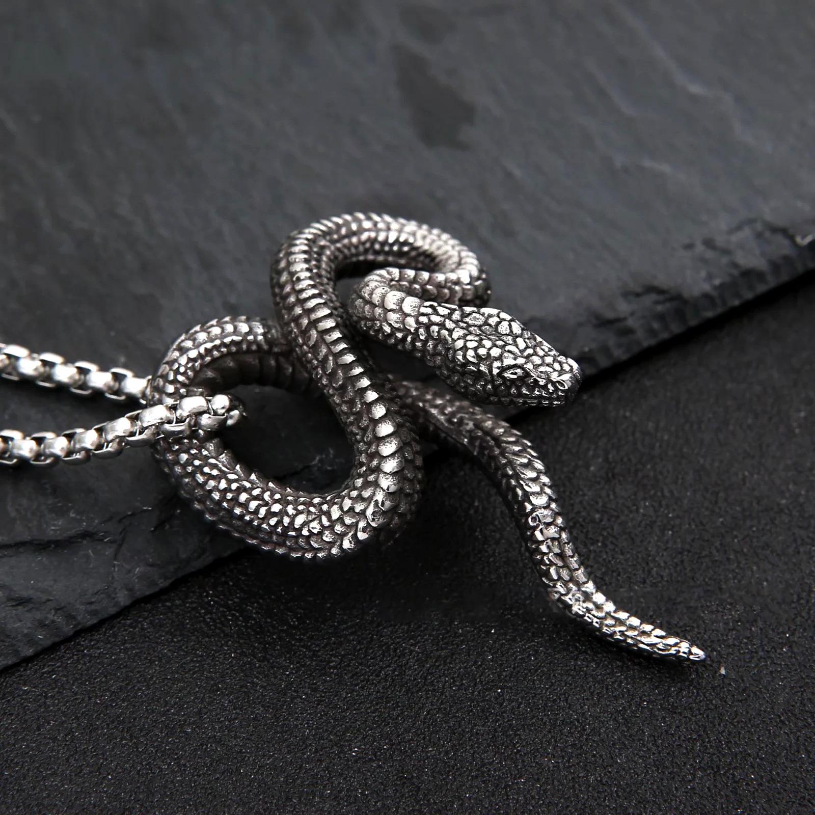 Винтажное ожерелье-подвеска  Русалка и Якорь  для мужчин и женщин, Нержавеющая сталь, Морское чудовище, Панк-байкерские украшения, Подарок